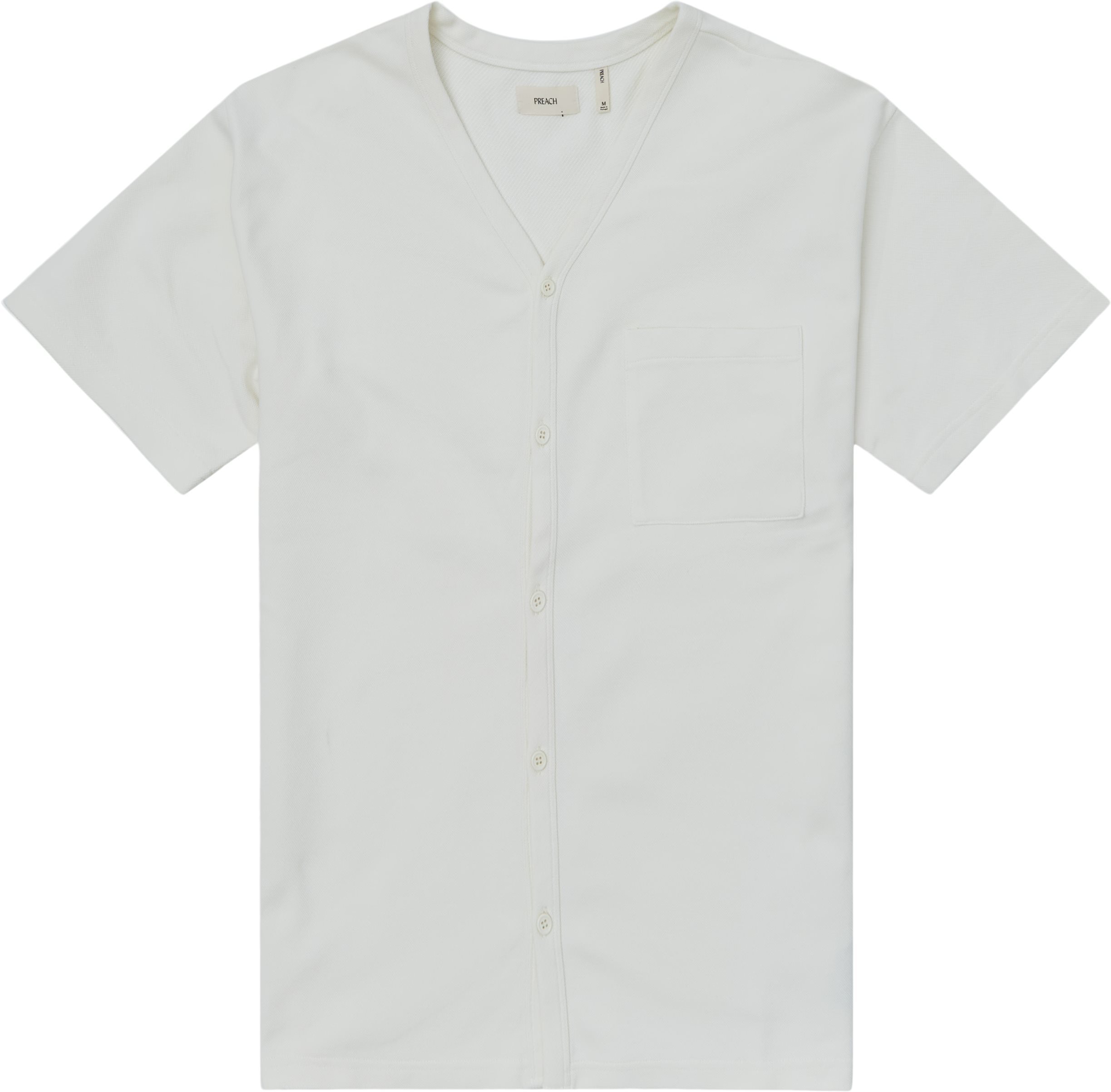 Oversized Pique Shirt - Skjorter - Oversize fit - Hvid